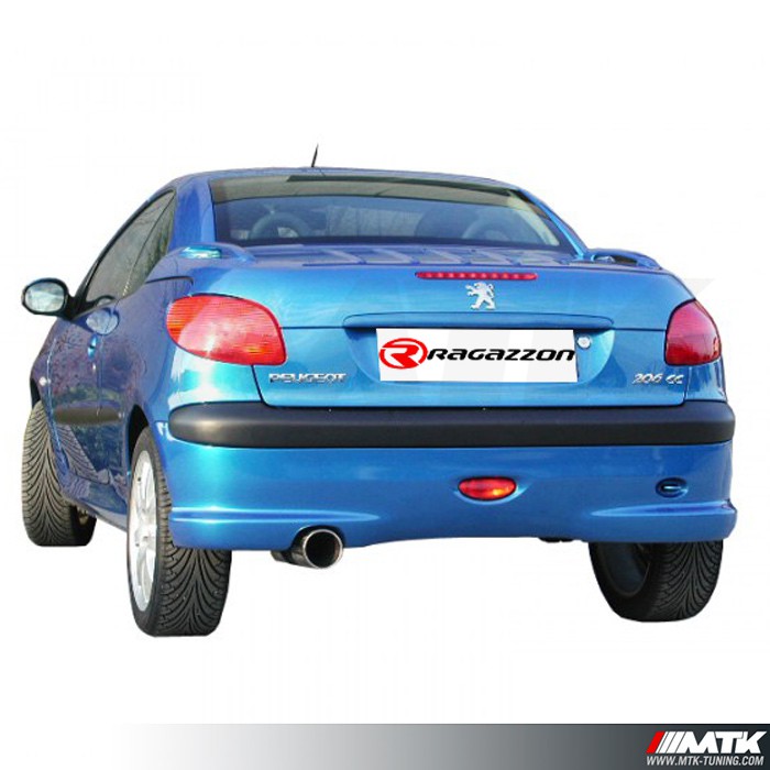 Silencieux Echappement Sport Ragazzon Peugeot 206 1 1 1 4 1 6 Essence Cc Incl