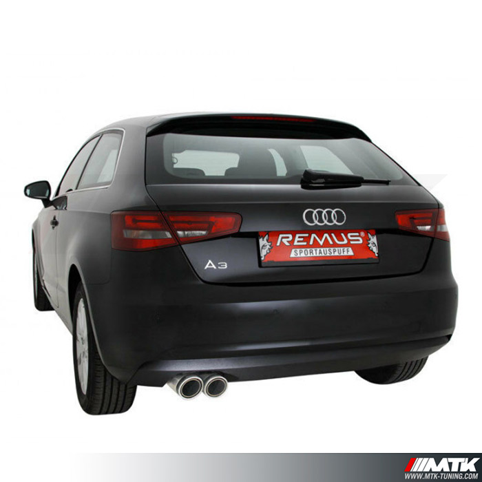 Silencieux Remus Audi A3 3 portes et Sportback 8V