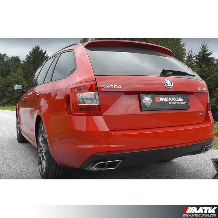 Ligne d'échappement REMUS CATBACK Skoda Octavia III RS VRS berline