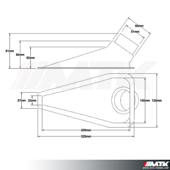 Ecope Prise D air NACA Revotec 255x125mm 51 63 Mm ecope-prise-d-air-naca-revotec-255x125mm-51-63-mm