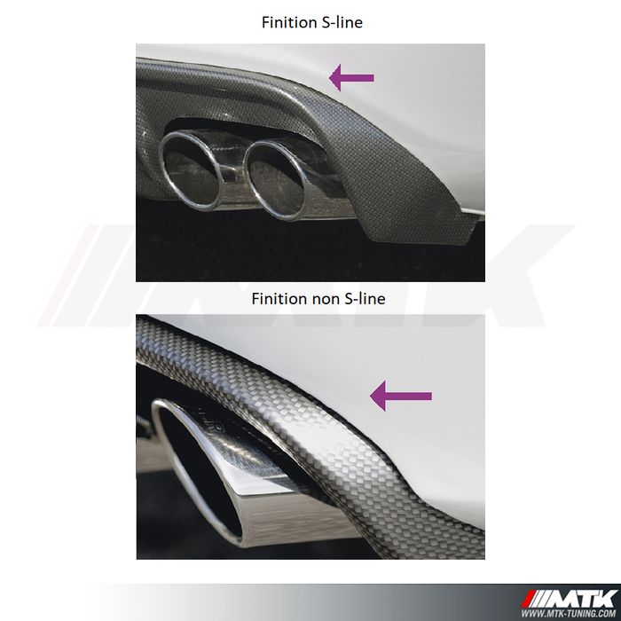 Diffuseur RIEGER Audi A4 et S4 B8 berline, break