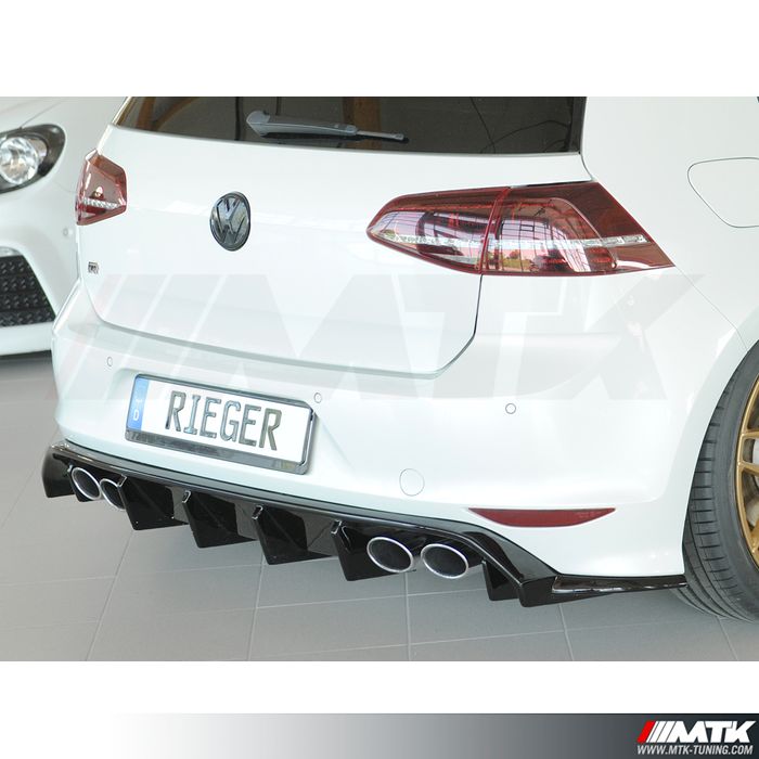 Diffuseur RIEGER de pare-choc arrière Volkswagen Golf 7