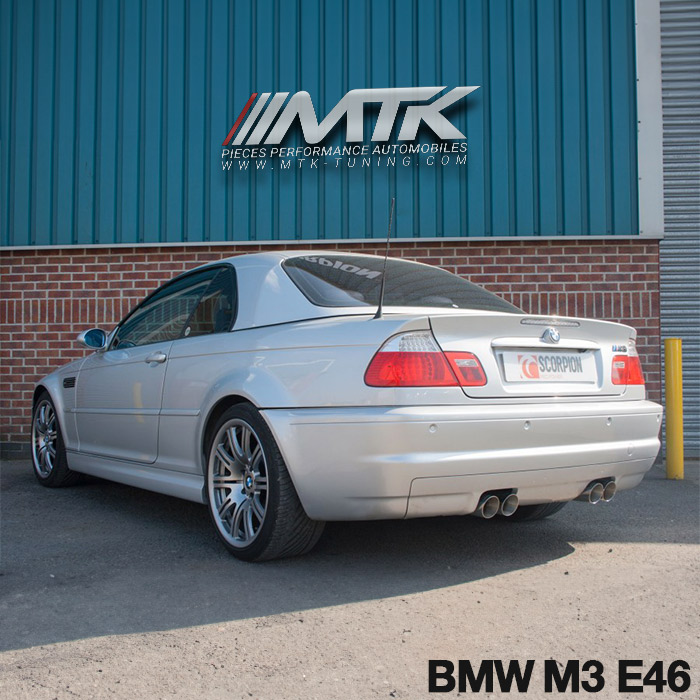 Catback Scorpion Ligne chappement inox pour BMW M3 E46 3.2 coup et cabrio