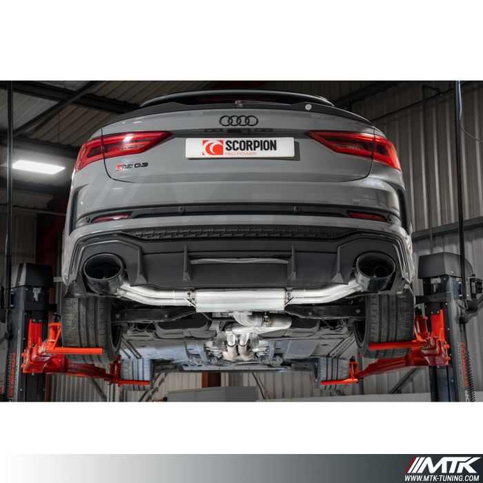 Catback avec tube intermédiaire et emplacement pour les valves Audi RSQ3 (F3)