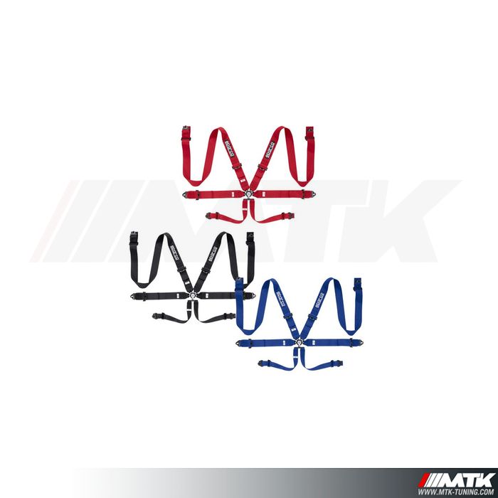 Harnais Sparco FIA 6P 3"