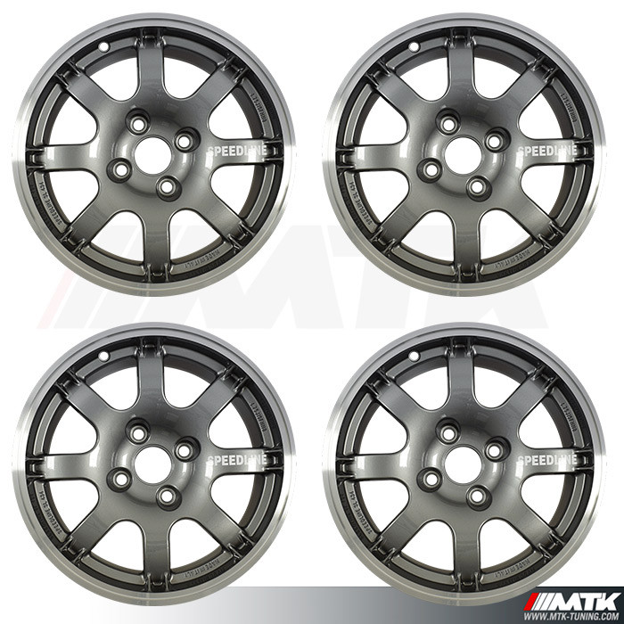 Lot De 4 Pneus + Jantes 1:10 Blanc – Compatibles Traxxas, HSP, HPI, Tamiya RC Touring/Drift