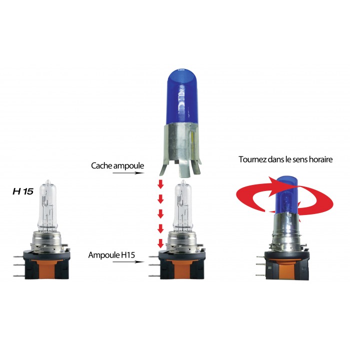 ampoule H15 golf 6 blanc sracing