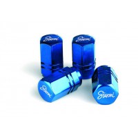 4 bouchons de valve bleu