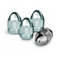4 bouchons de valve ogive argent