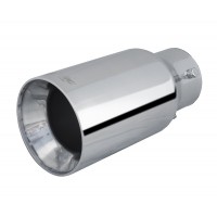 MT19 Embout d/'échappement ovale en acier inoxydable Raccord jusqu/'à 50 mm