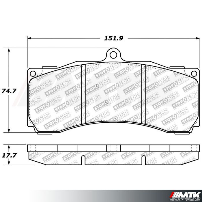 Plaquettes Stoptech Performance Corvette C6 Z06