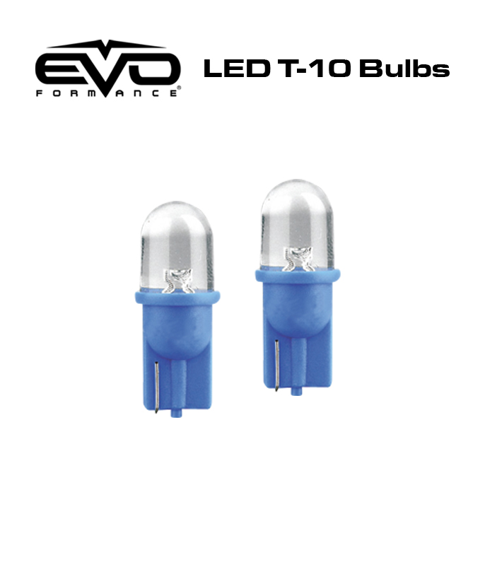 2 ampoules led T10 bleu