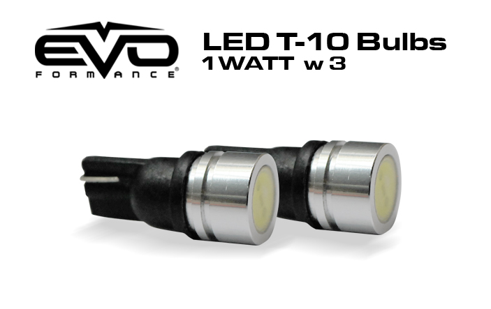 2 ampoules led T10 bullet bleu