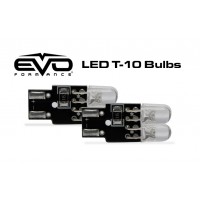 2 ampoules 4 leds T10 bleu