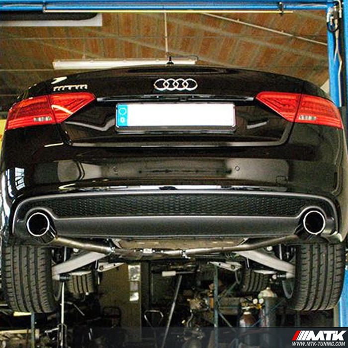 Pour Audi A5 Coupe 07 11 pare-chocs arrière réservoir d'échappement sur les deux côtés s line look