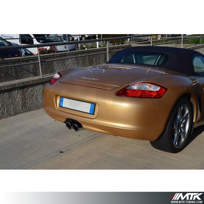 Embout double rond Ø 90 mm Porsche 987 Boxster