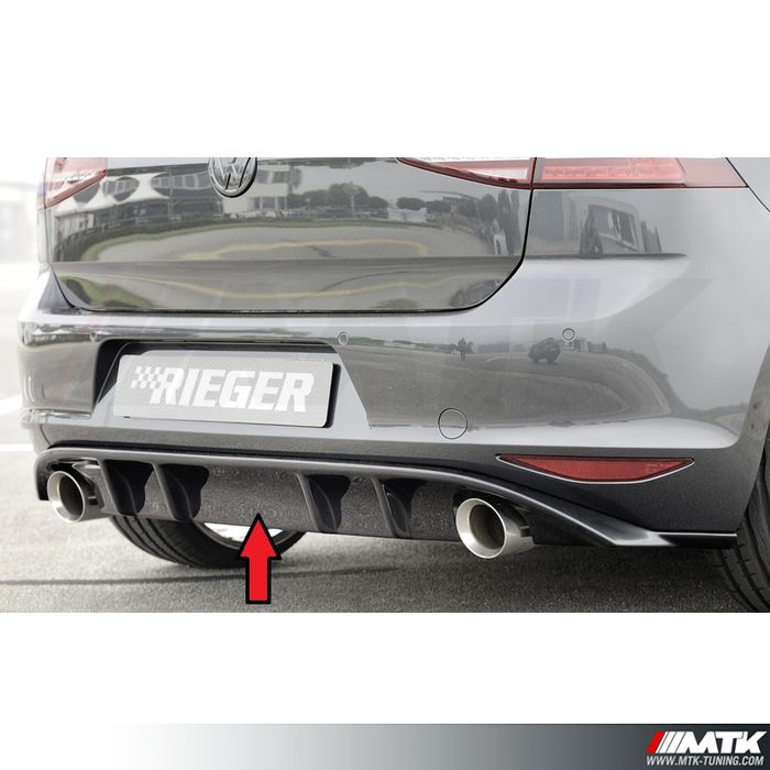 Bas de caisse gauche noir Rieger Tuning pour VOLKSWAGEN GOLF 4