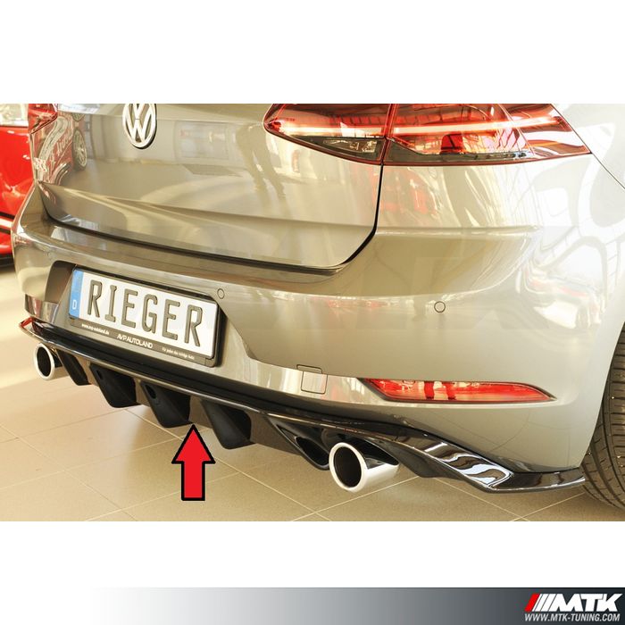 Pare-chocs avant noir brillant Rieger Tuning pour VOLKSWAGEN GOLF 6