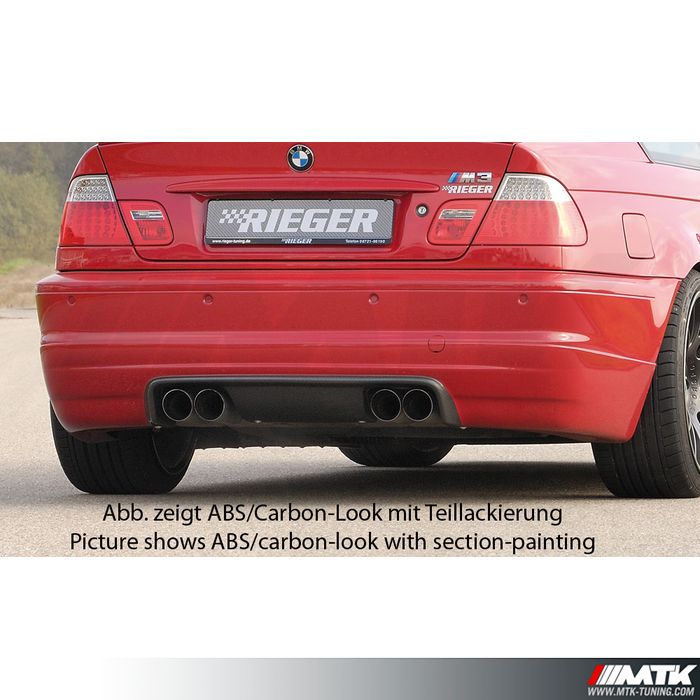 Diffuseur RIEGER BMW Serie 3 E46 M3 Coupé, cabriolet