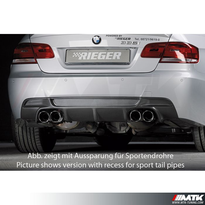 Bande de protection de pare-chocs arrière ABS pour BMW Série 3 E90