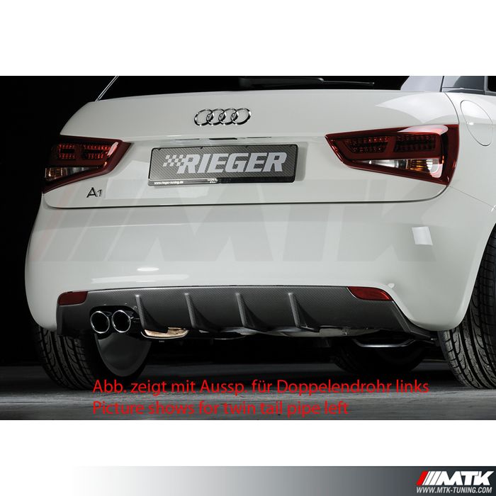 Diffuseur RIEGER Audi A1 (8X) Ph1