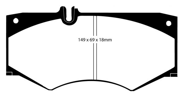 Plaquettes avant EBC Brakes pour étrier TAROX