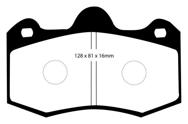 Plaquettes arrière EBC Brakes Mclaren 540C