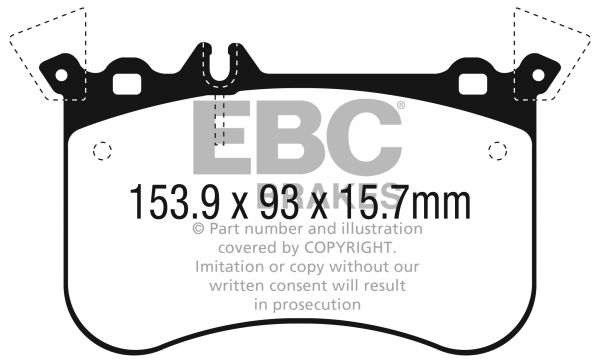 Plaquettes avant EBC Brakes Mercedes-Benz CLA45 AMG C117