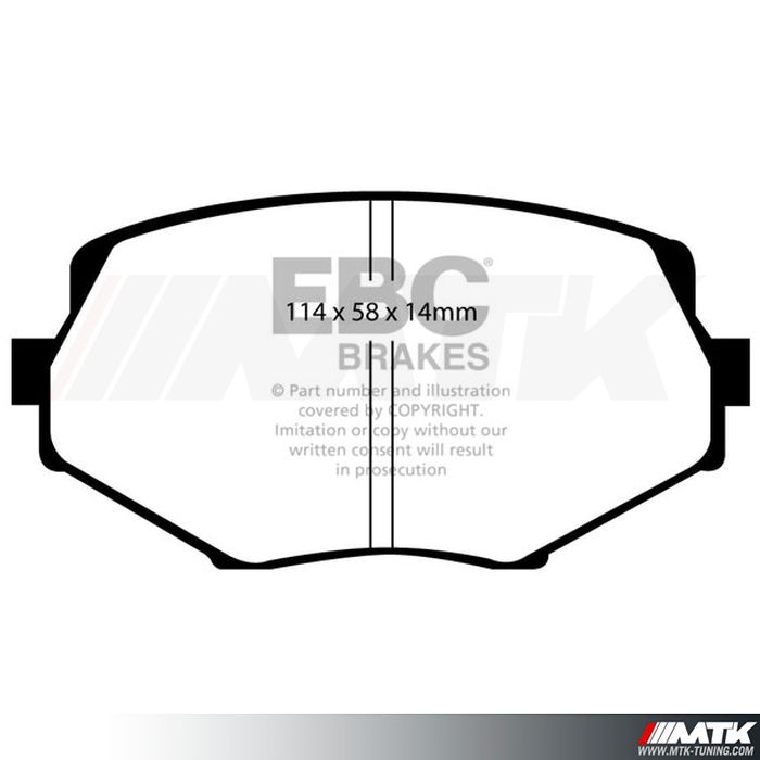 Plaquettes avant EBC Brakes Mazda MX5 NB