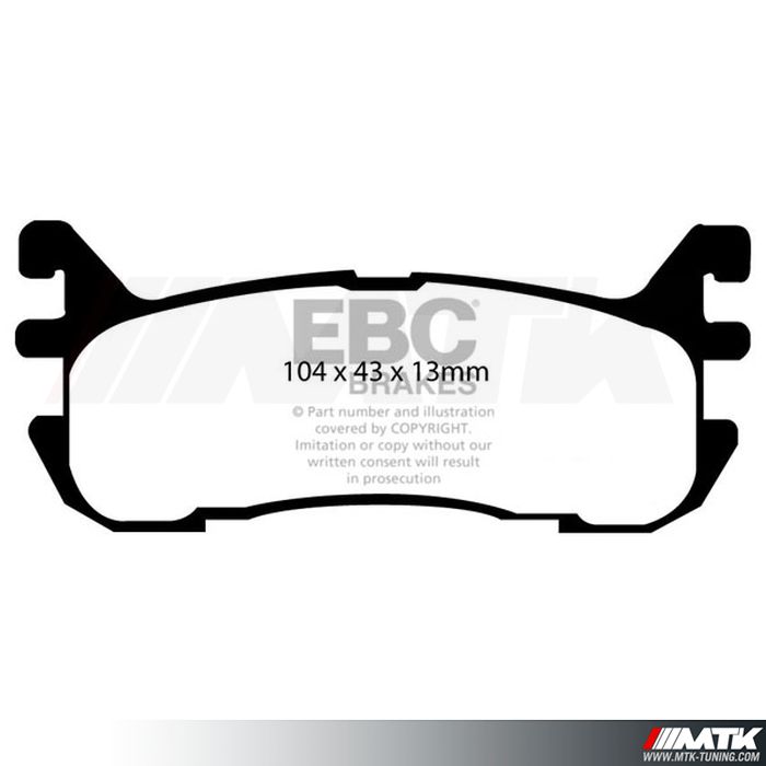 Plaquettes arrière EBC Brakes Mazda MX5 NA