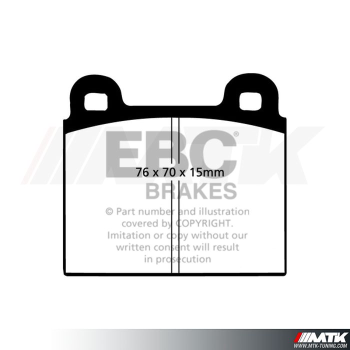 Plaquettes avant EBC Brakes Porsche 911