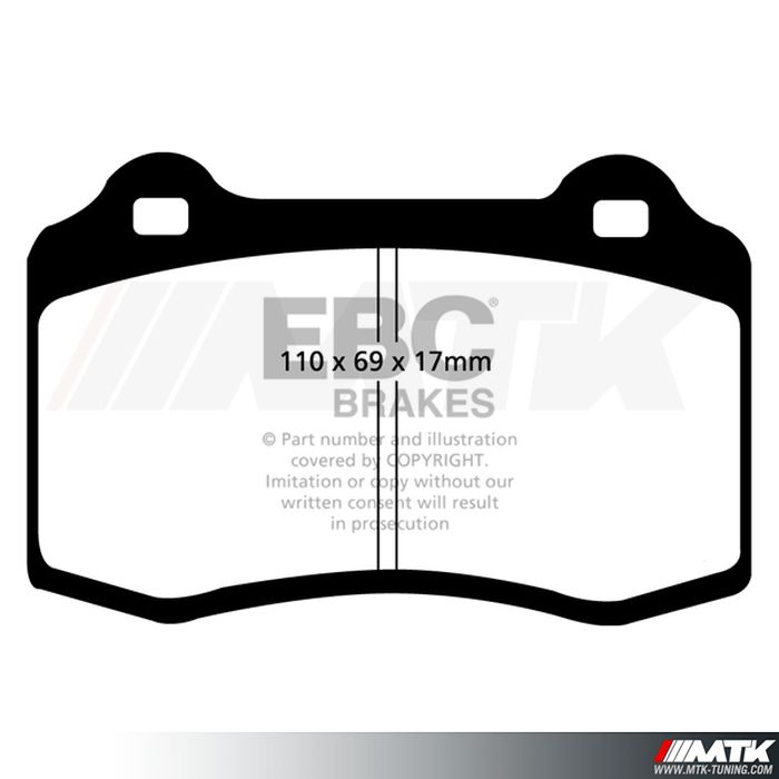 Plaquettes avant EBC Brakes Ford Focus I RS