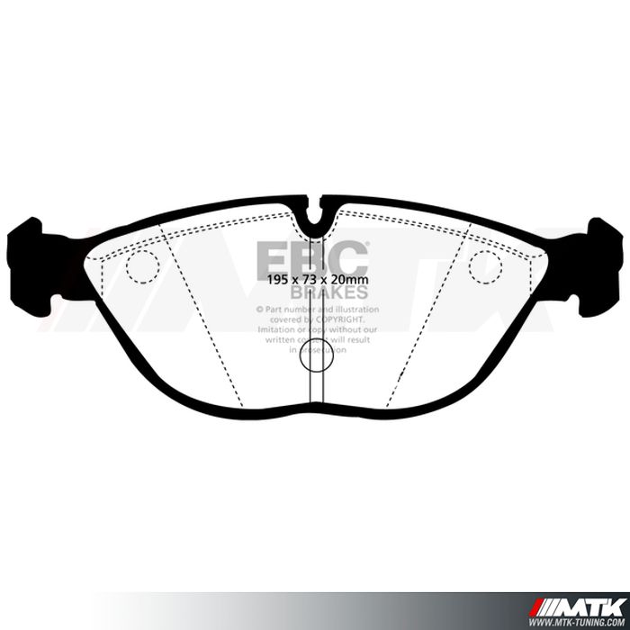 Plaquettes avant EBC Brakes Mercedes-Benz SLK 32 AMG R170