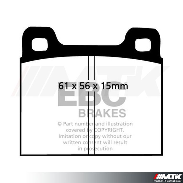 Plaquettes arrière EBC Brakes Porsche 911