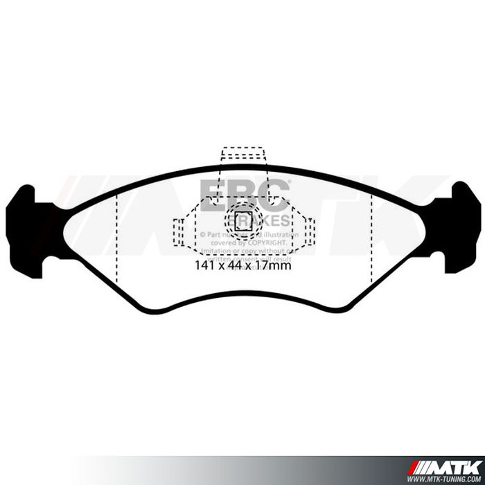 Plaquettes avant EBC Brakes Ford Ka