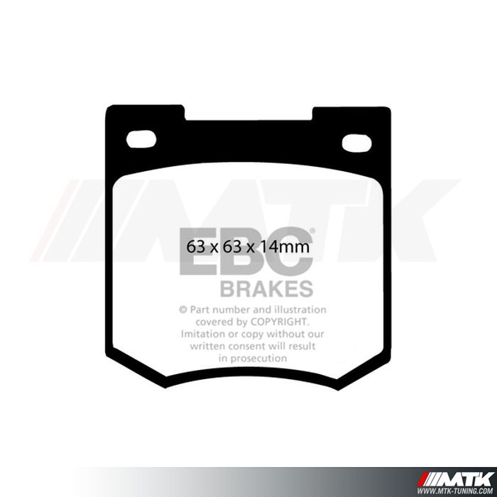 Plaquettes avant EBC Brakes Ford Capri I