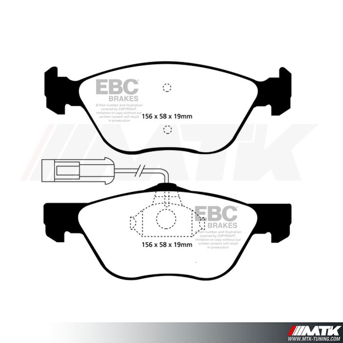 Plaquettes avant EBC Brakes Alfa Romeo Spider