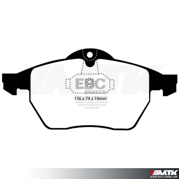 Plaquettes avant EBC Brakes Opel Vectra