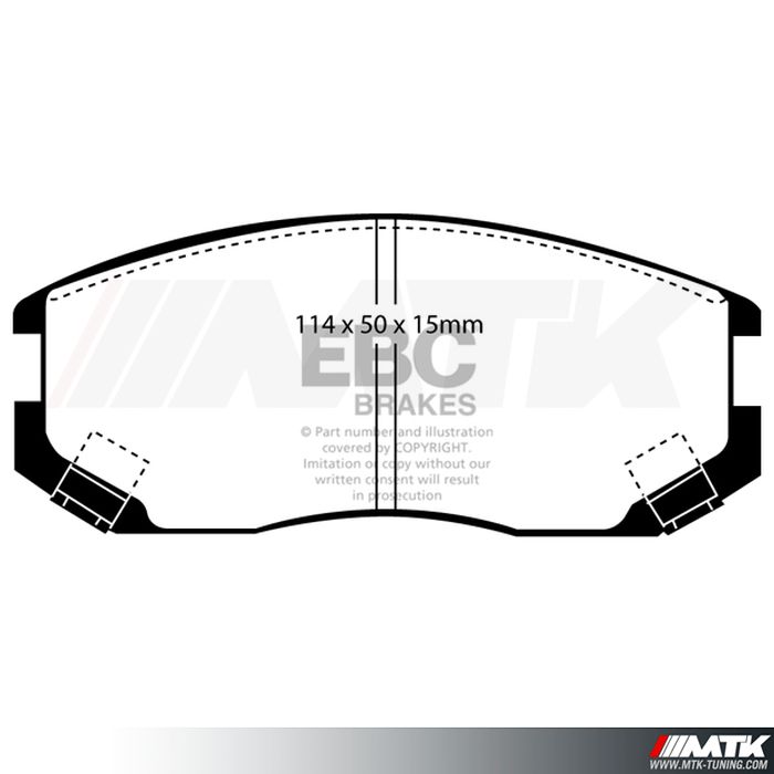 Plaquettes avant EBC Brakes Mitsubishi Colt