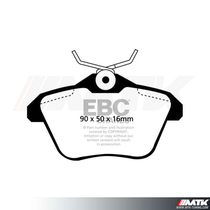 Plaquettes arrière EBC Brakes Alfa Romeo 156