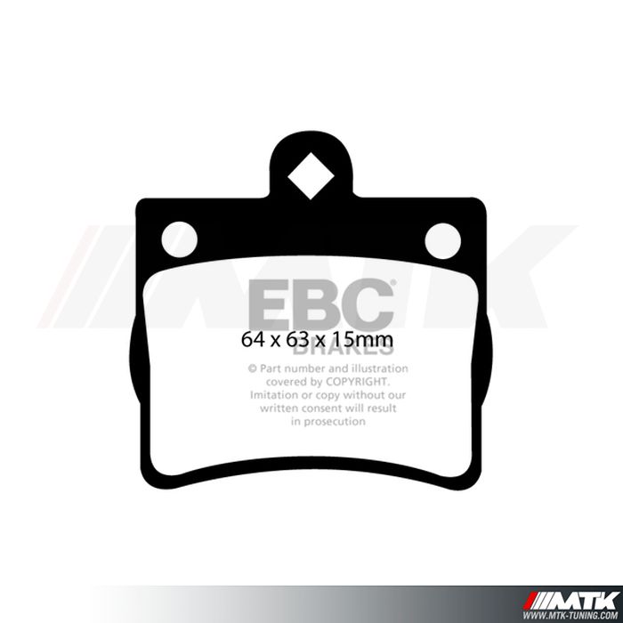 Plaquettes arrière EBC Brakes Mercedes-Benz Classe C W202