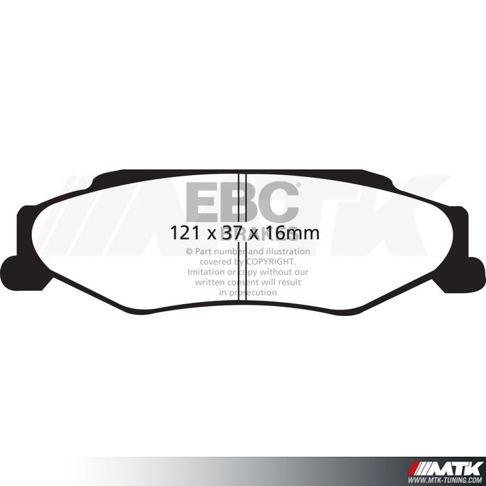 Plaquettes arrière EBC Brakes Chevrolet Corvette (C6)