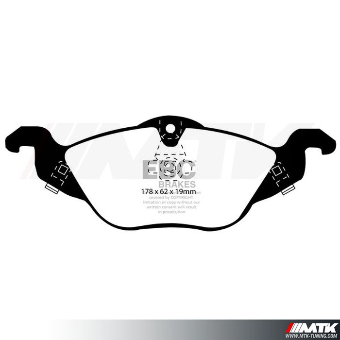 Plaquettes avant EBC Brakes Opel Astra Cabriolet