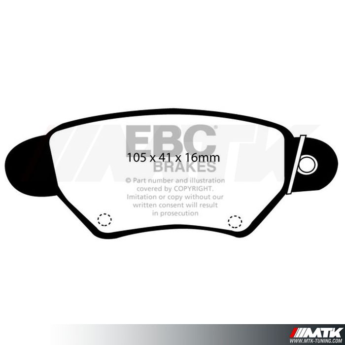 Plaquettes arrière EBC Brakes Opel Astra G