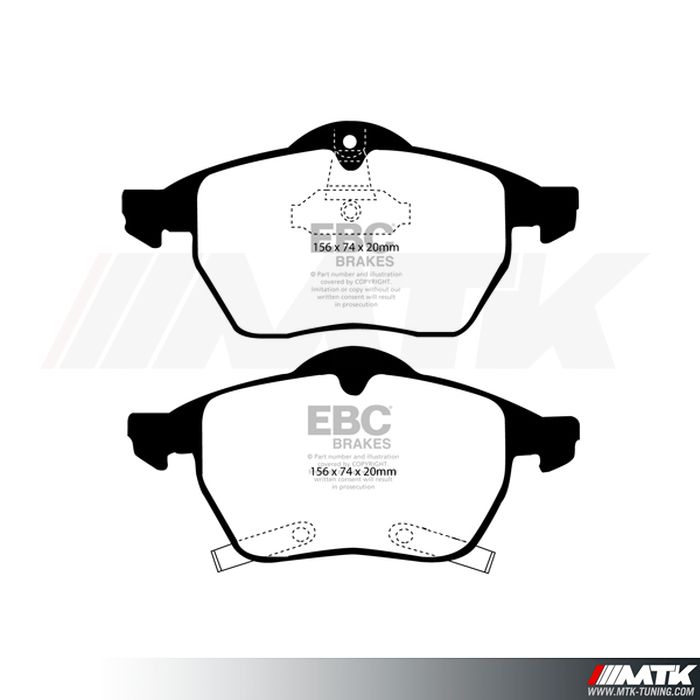 Plaquettes avant EBC Brakes Saab 9-5