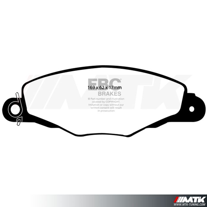 Plaquettes avant EBC Brakes Citroen Xantia