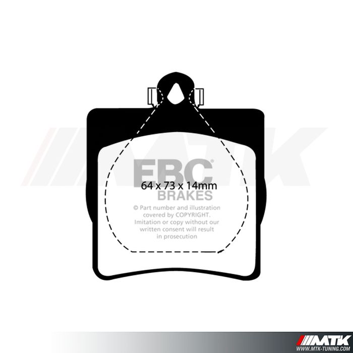 Plaquettes arrière EBC Brakes Mercedes-Benz Classe C Coupe CL203