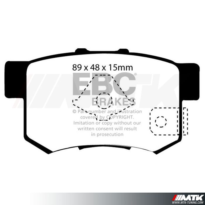 Plaquettes arrière EBC Brakes Honda FR-V