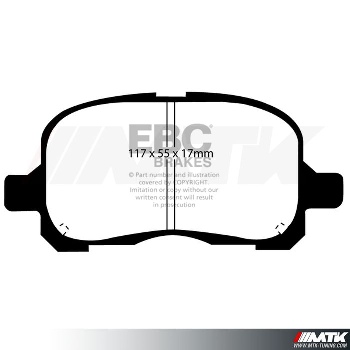 Plaquettes avant EBC Brakes Toyota Corolla