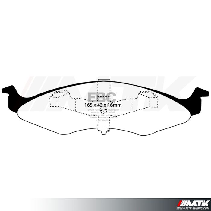 Plaquettes avant EBC Brakes Chrysler Neon